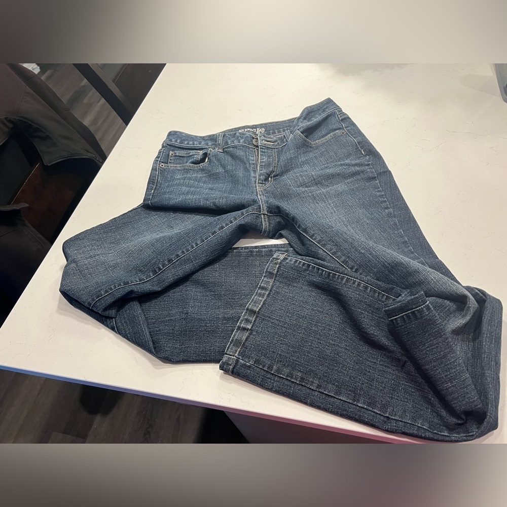 St John’s Bay Classic Blue Denim Jeans size 12 L